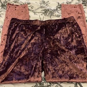 Demanding by Say What L‎ Mauve Velvet Pants